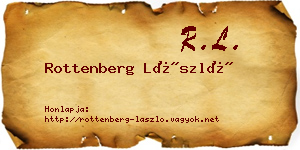 Rottenberg László névjegykártya